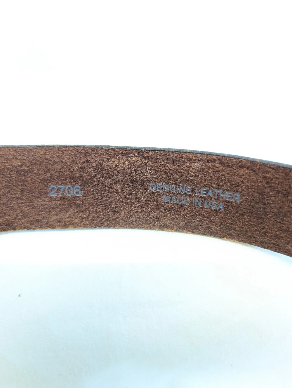 Brooks Brothers VTG Brown Leather Belt Size M with Brass Buckle EUC